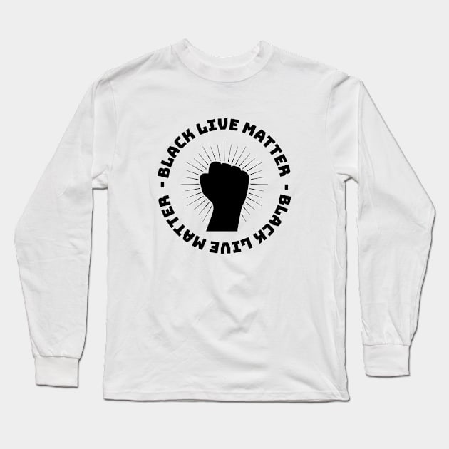 Black Live Matter T-shirt Long Sleeve T-Shirt by aalfndi